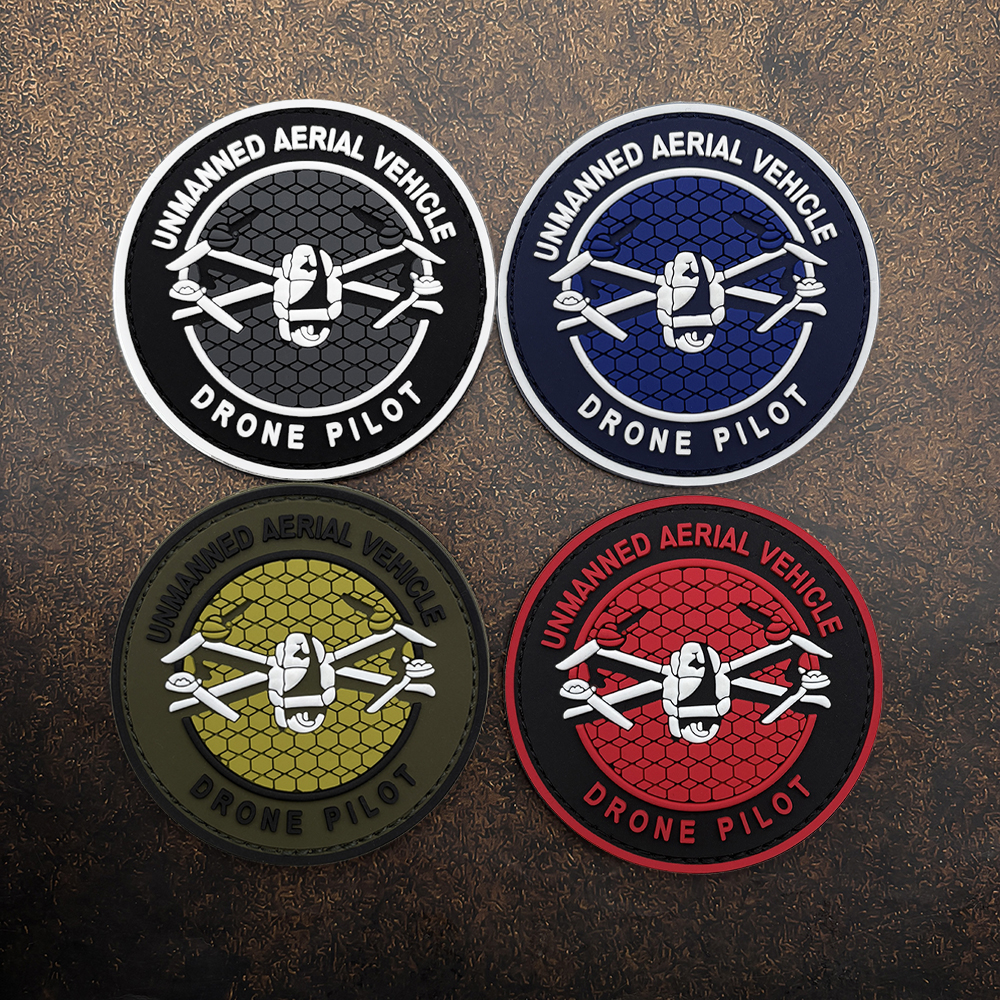 Embroidery Effect - A Round Flying Logo Patch Made