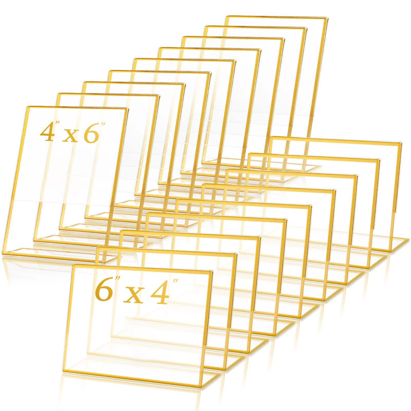 Embroidery Studio - Gold Frame Acrylic Sign Holder Wedding