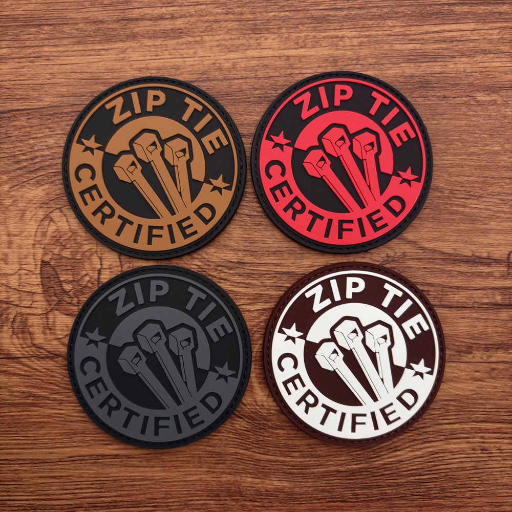 Embroidery Effect - A Patterned Pvc Material Sticker Morale