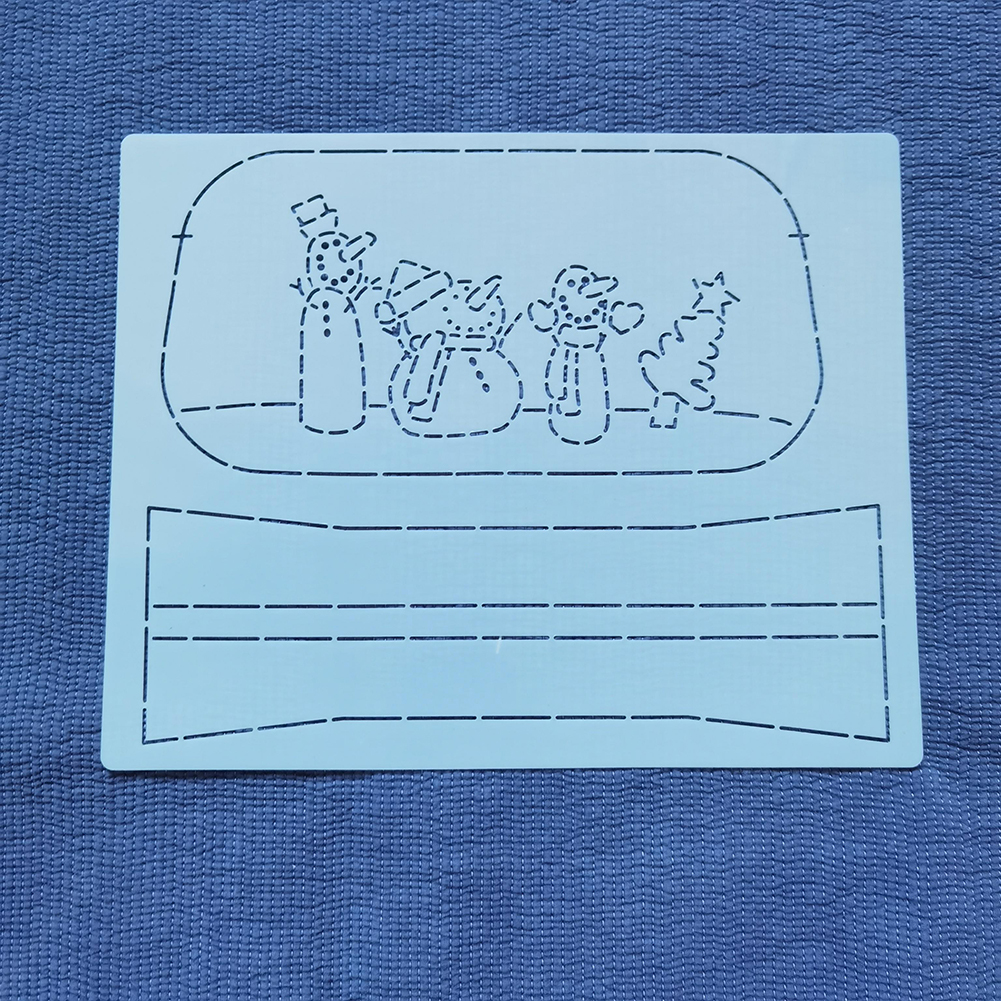 Embroidery Xmas Kits - DIY Snow Shoulder Bag Patchworks Stencil