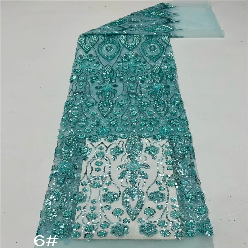 Embroidery Wedding - 5yard Wedding gown and evening gown