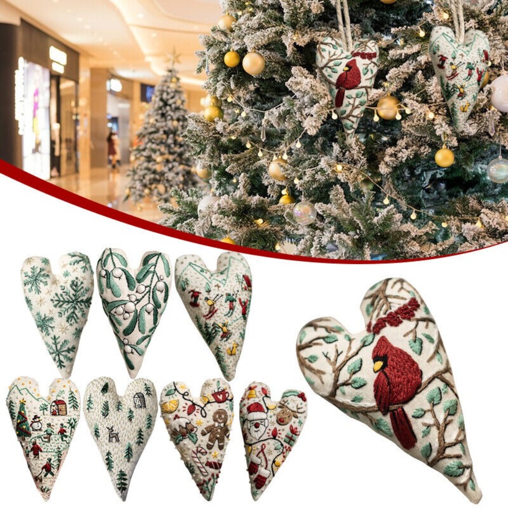 DIY Heart Embroidery Christmas – обзор и цена Embroidery Xmas Kits