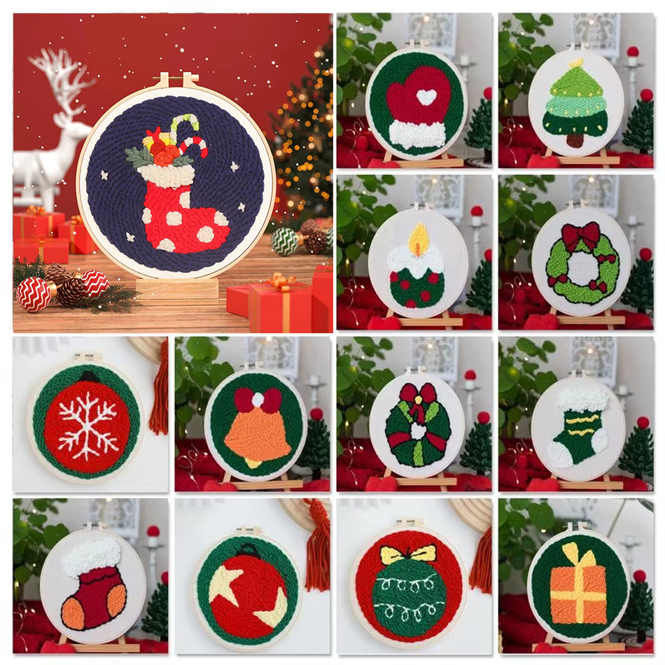 Punch Needle Embroidery Kit St – обзор и цена Embroidery Xmas Kits