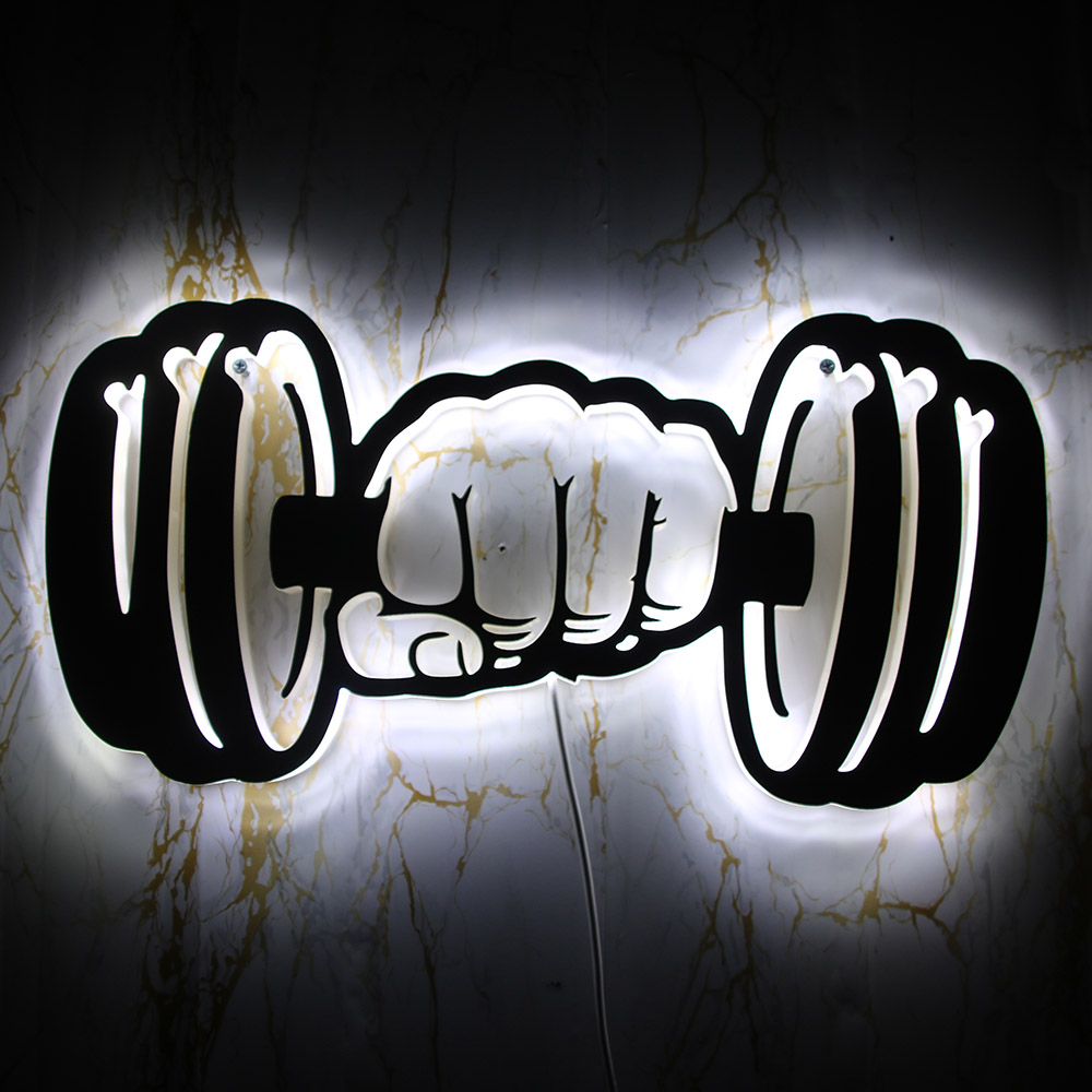 Dumbbells Strength LED Wall Li – обзор и цена Embroidery Studio