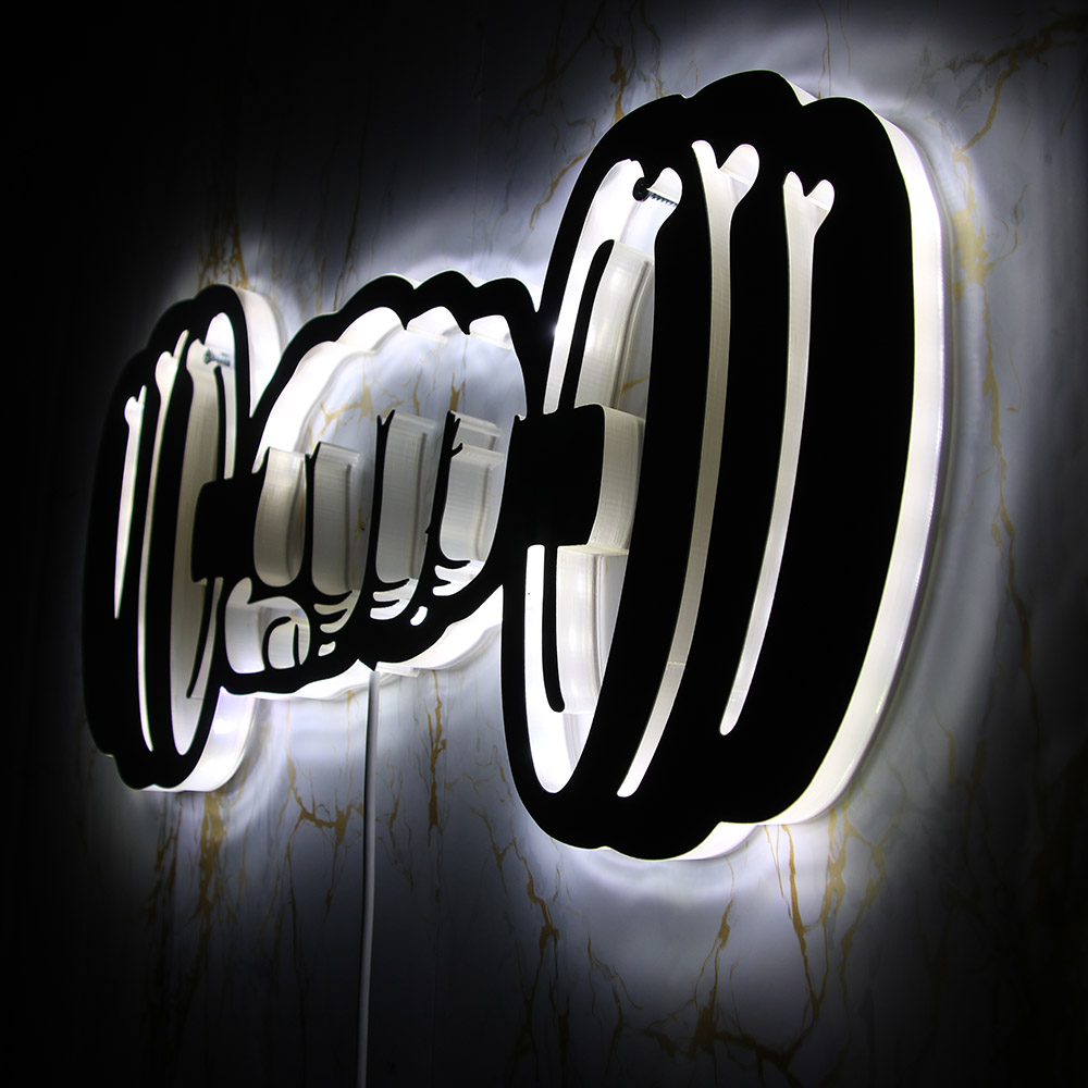 Dumbbells Strength LED Wall Li – обзор и цена Embroidery Studio