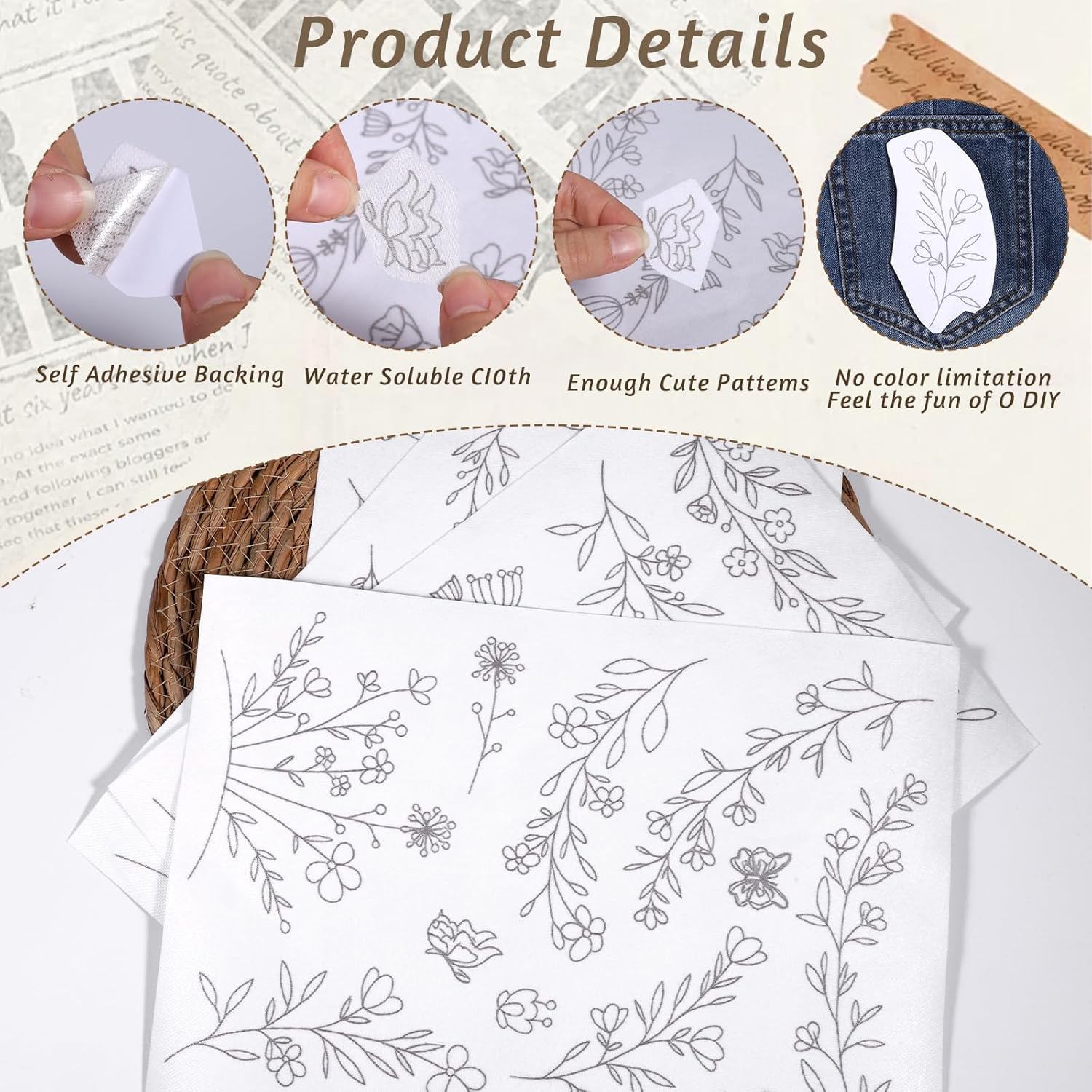 Stick & Stitch Water Soluble E – обзор и цена Embroidery Lovers