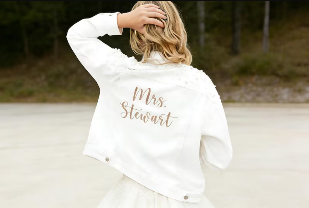 Custom Embroidered Bride Denim – обзор и цена Embroidery Tshirt