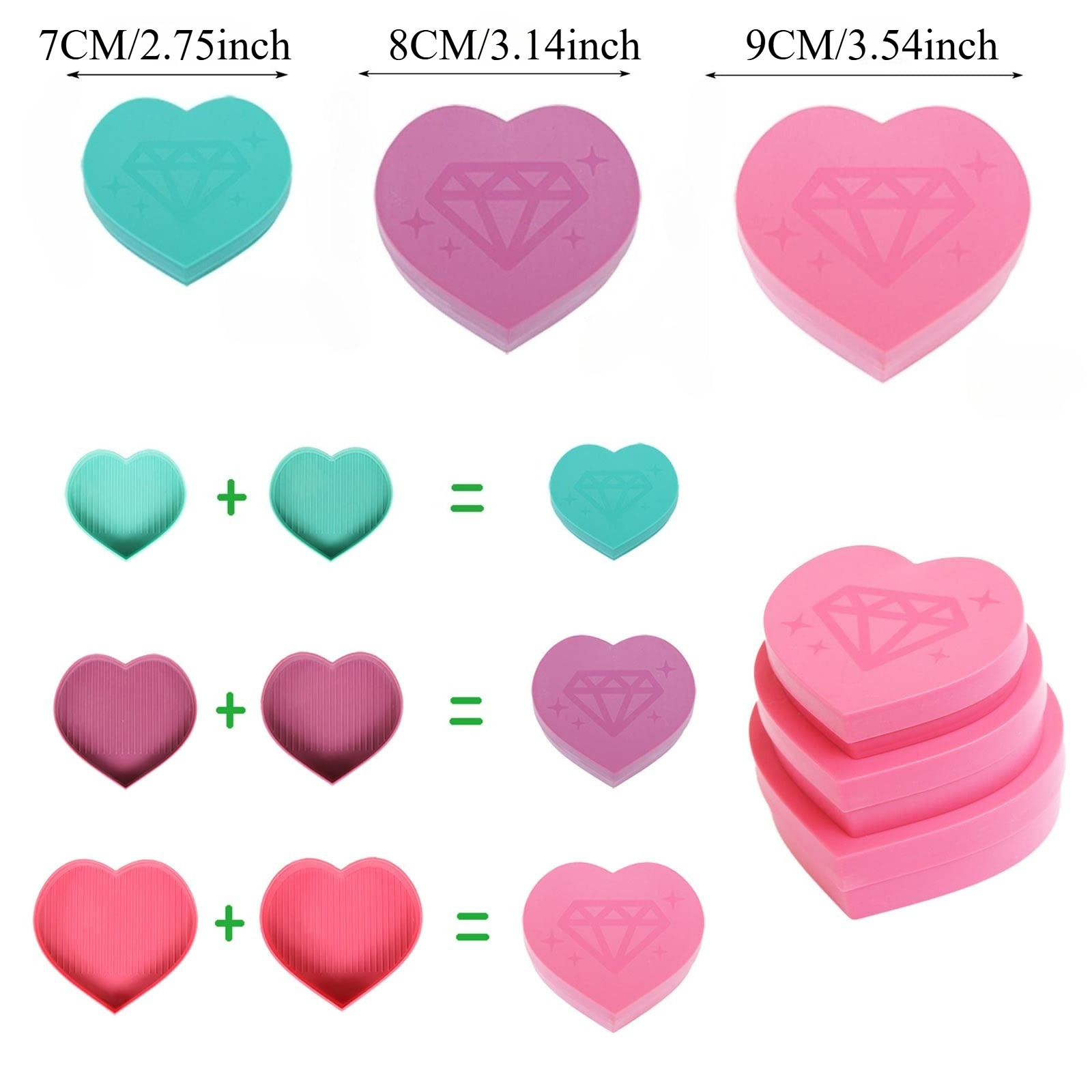 3PCS/Set love Heart Shape Bead – обзор и цена Embroidery Lovers