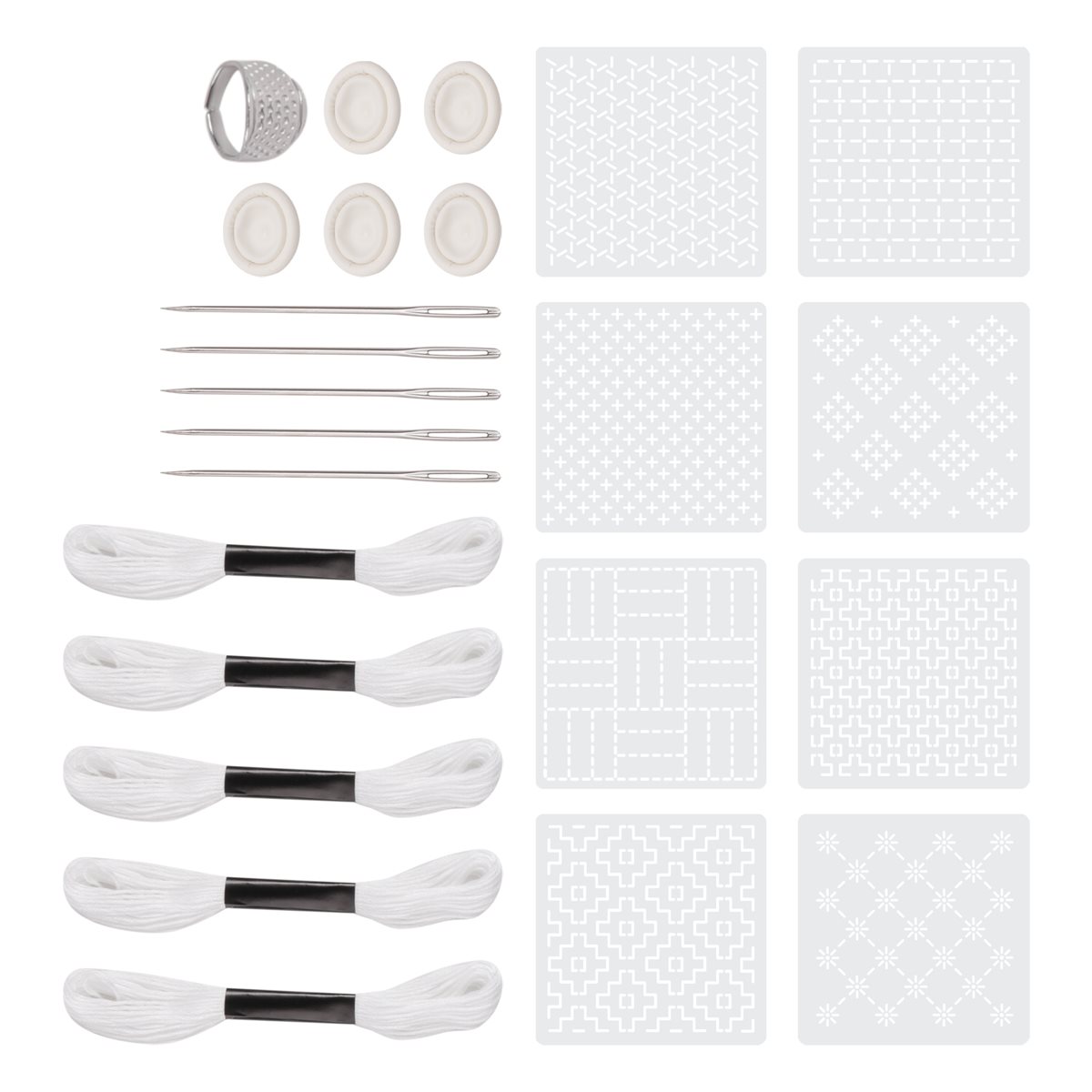 ~PERFECT}24Pcs Plastic -Stenci – обзор и цена Embroidery X Pattern