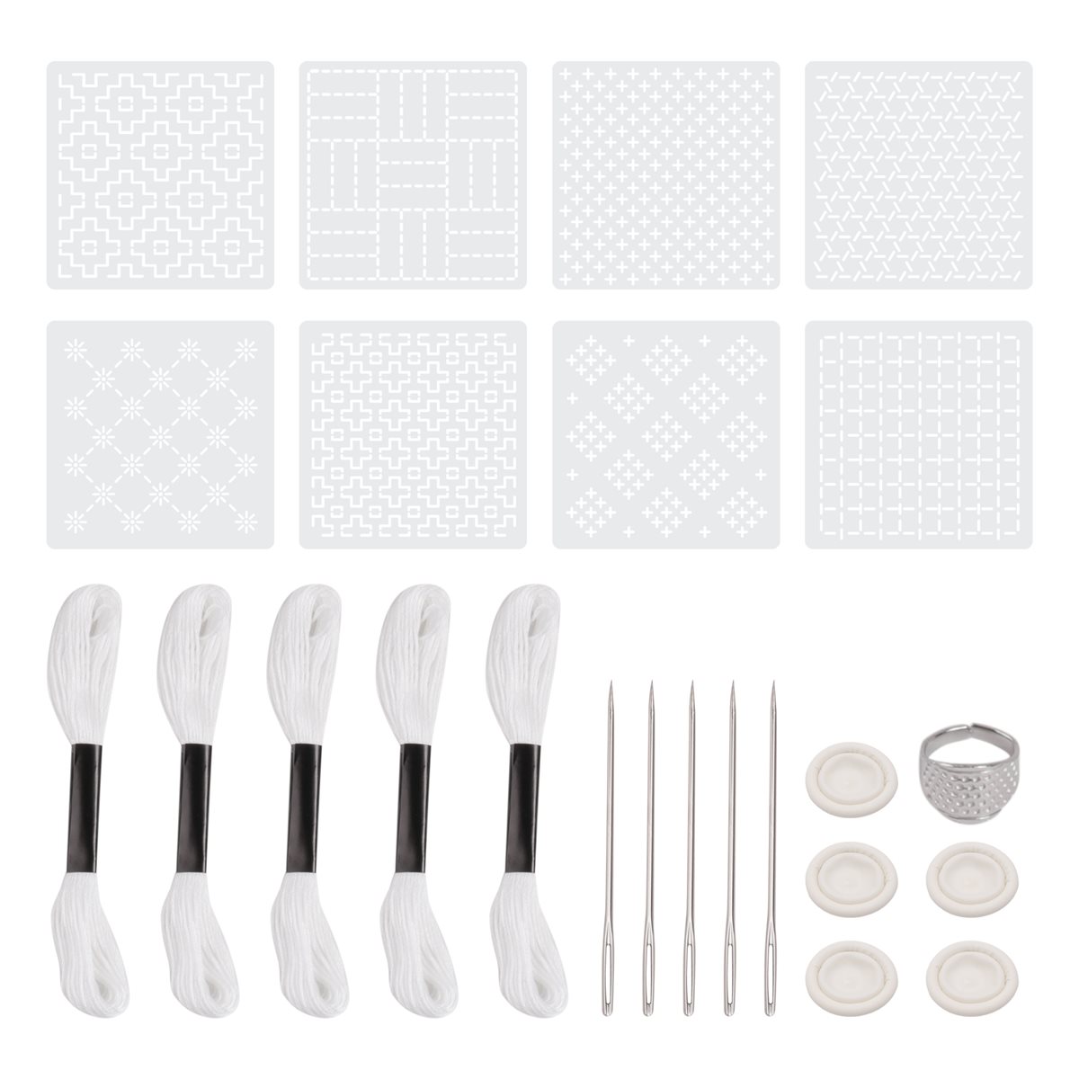 ~PERFECT}24Pcs Plastic -Stenci – обзор и цена Embroidery X Pattern