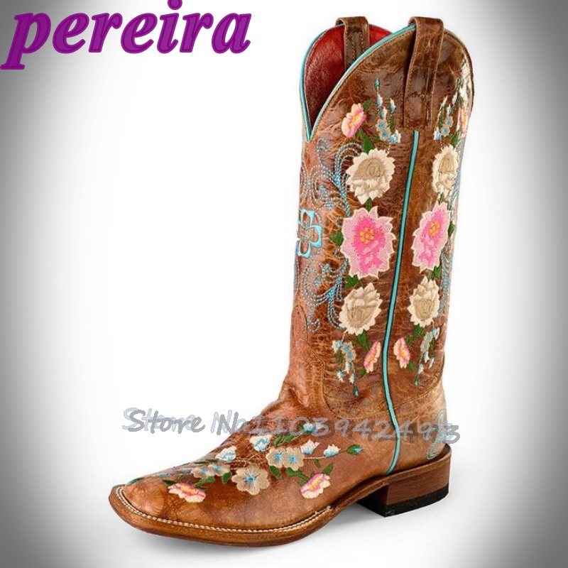 Embroidered Flower Boots Rose  – обзор и цена Embroidery Rose