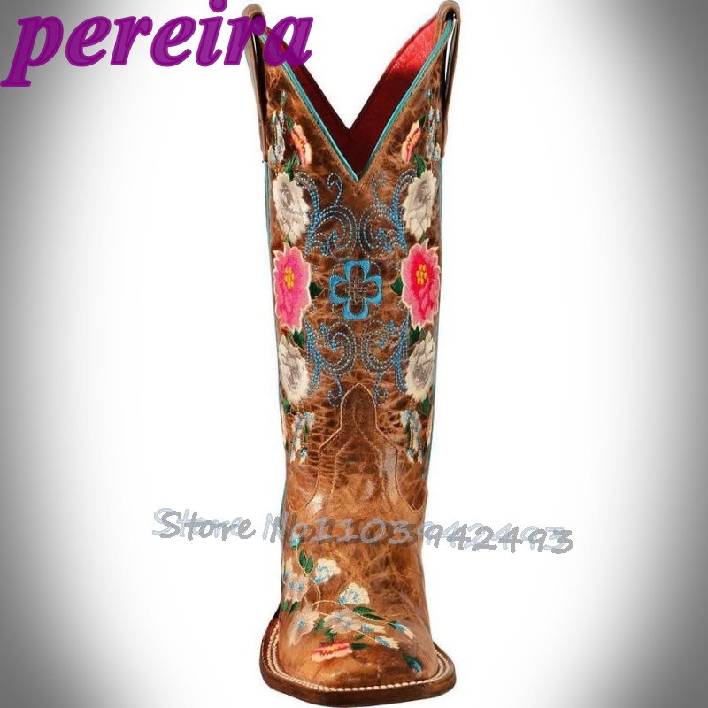 Embroidered Flower Boots Rose  – обзор и цена Embroidery Rose
