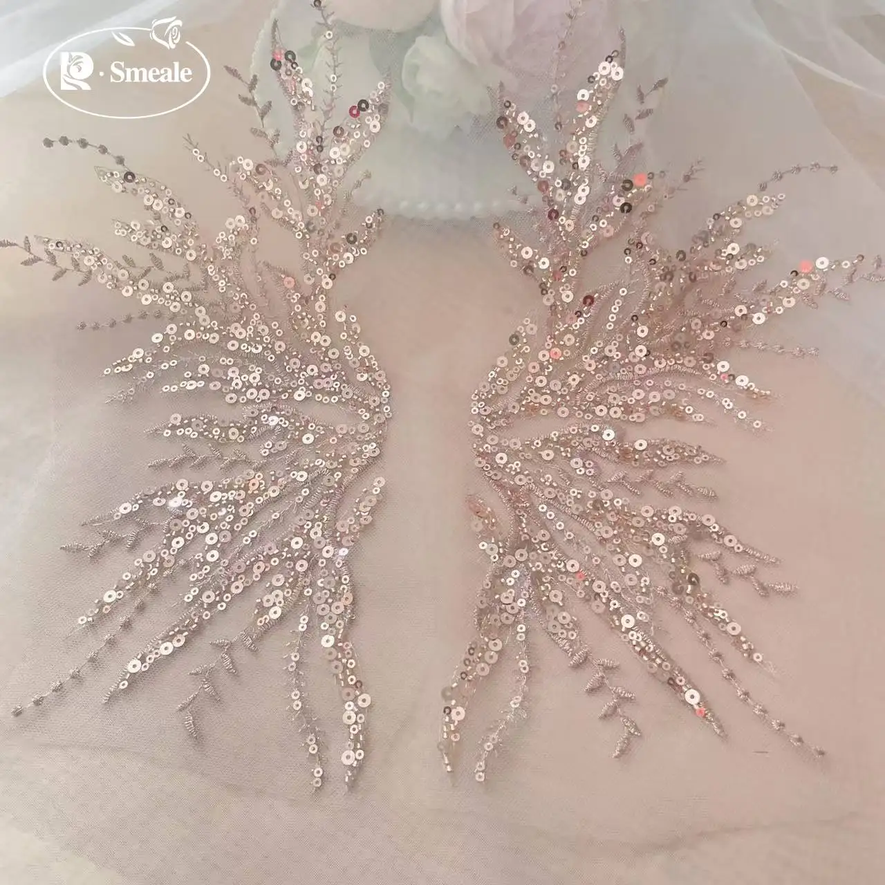 5Pair-2Pair.Rose Gold Sequin T – обзор и цена Embroidery Rose