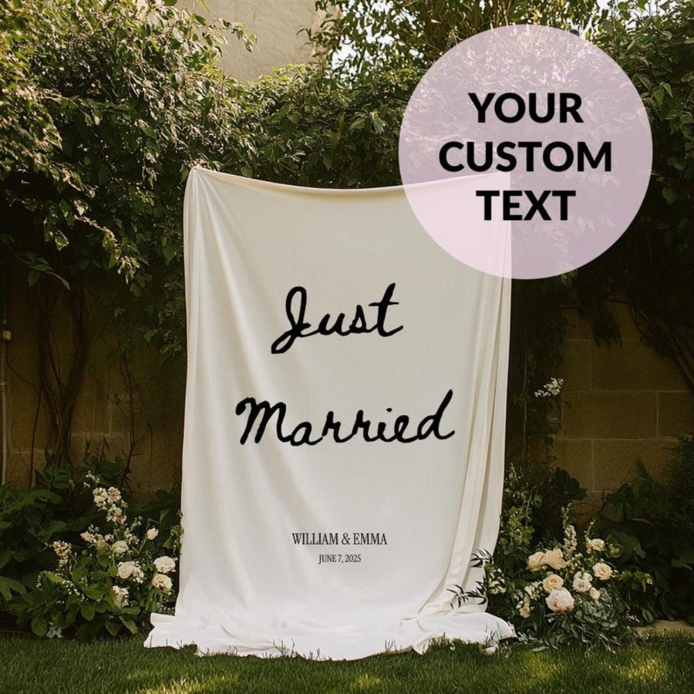 Custom Wedding Banner - Custom – обзор и цена Embroidery Wedding