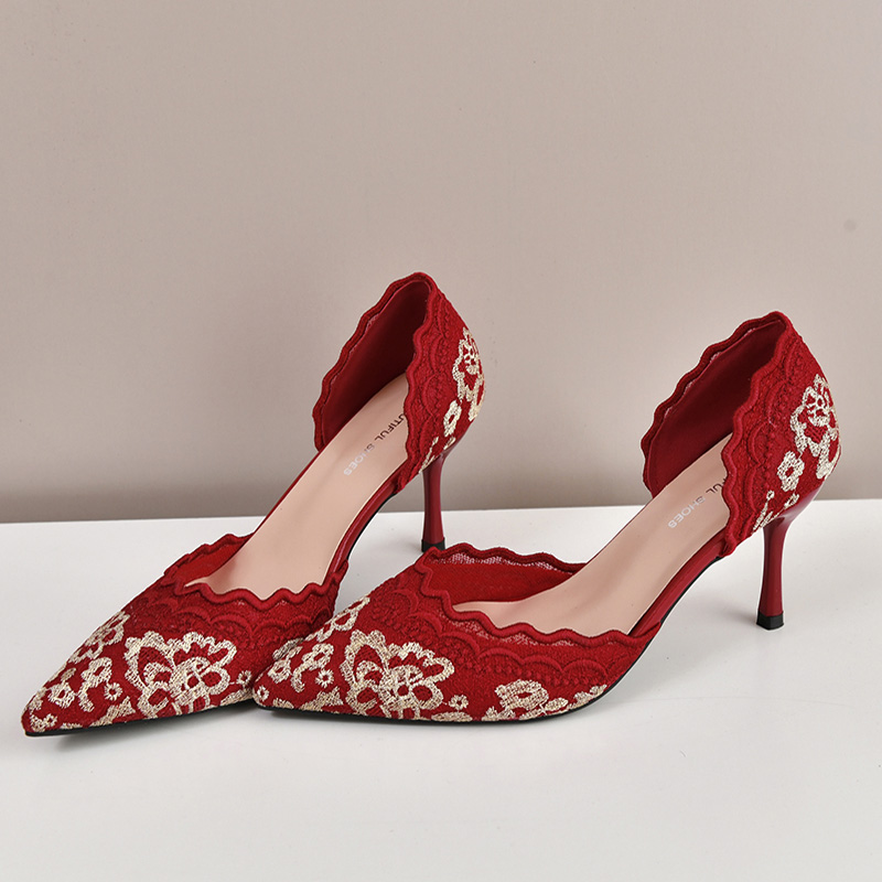 Luxury Red White Lace Embroide – обзор и цена Embroidery Wedding