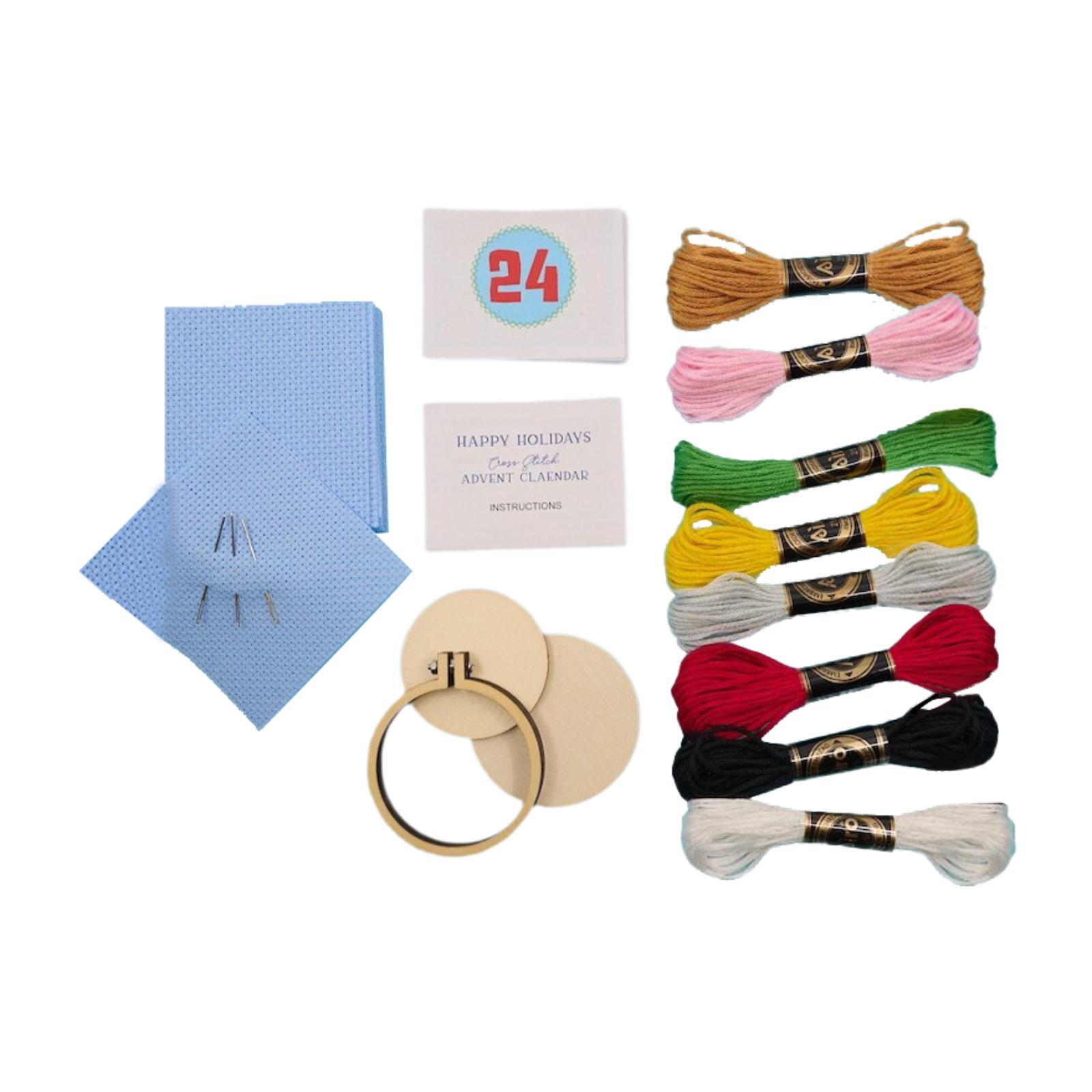 Christmas Advent Calendar,Xmas – обзор и цена Embroidery Xmas Kits