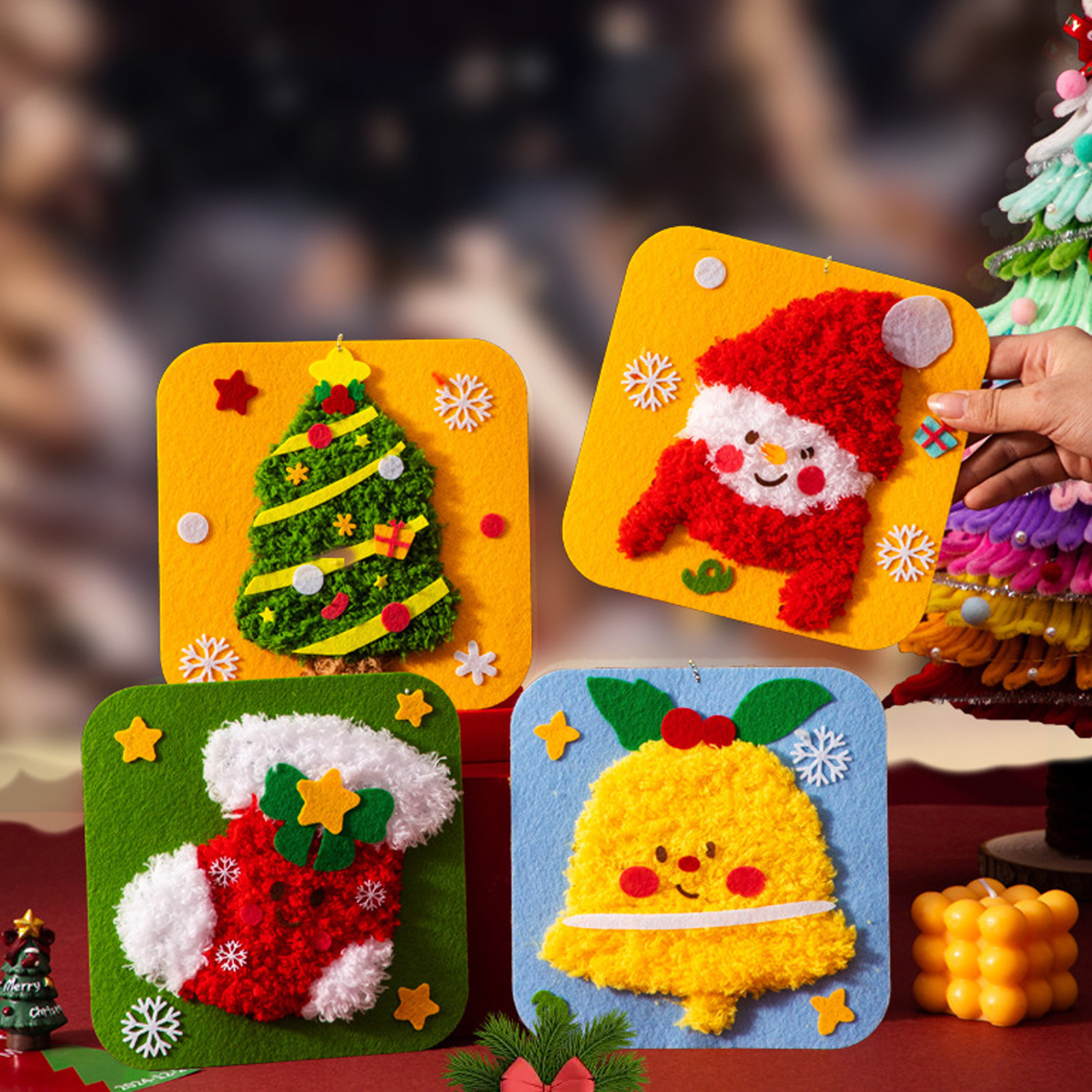 Lovely Animal Embroidery Doll  – обзор и цена Embroidery Xmas Kits