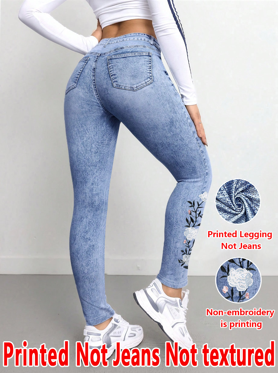 1293 [Printed Pants - Not Deni – обзор и цена Embroidery Effect