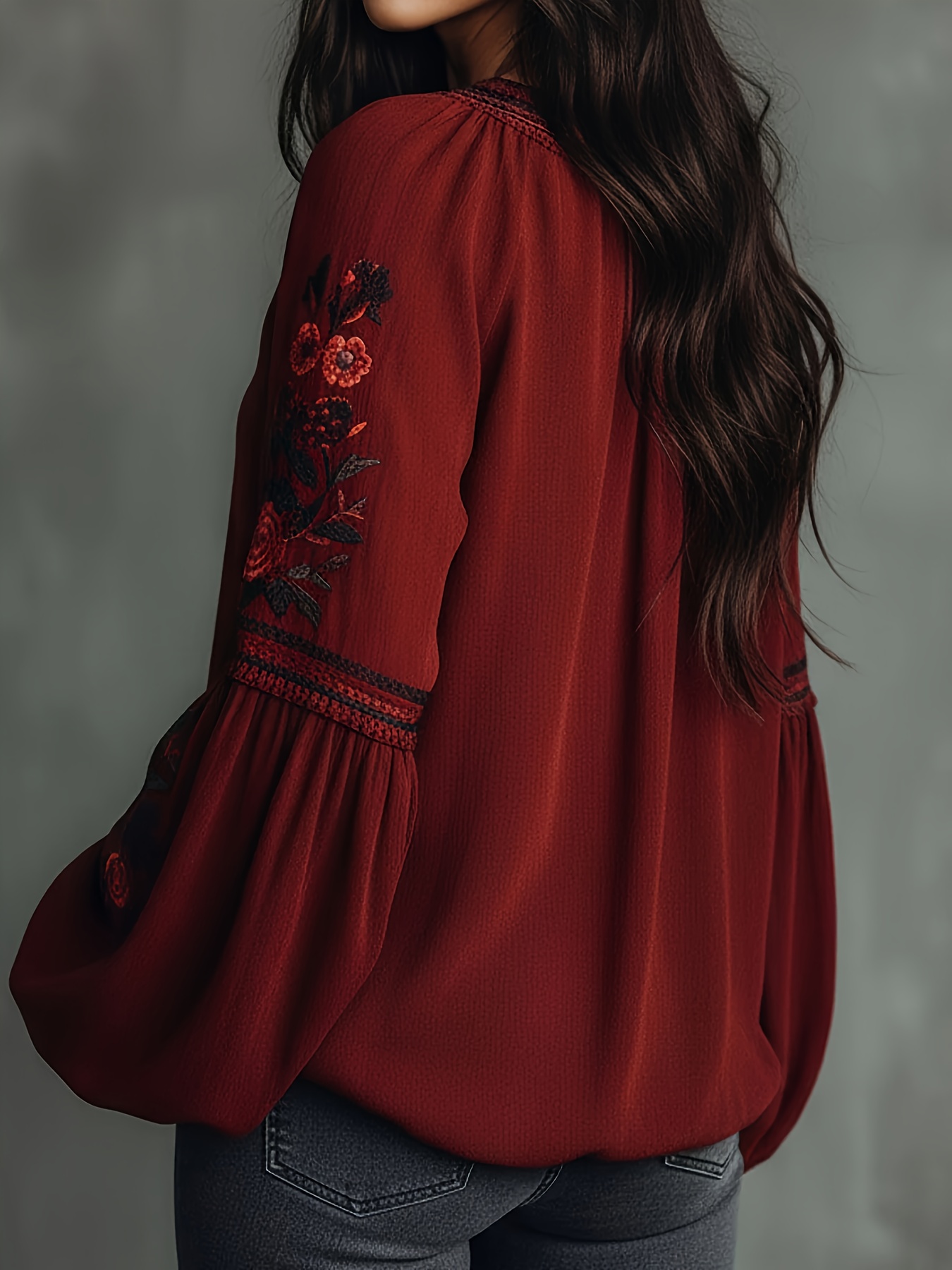 Women‘s Spring Blouse Retro Em – обзор и цена Embroidery Tshirt