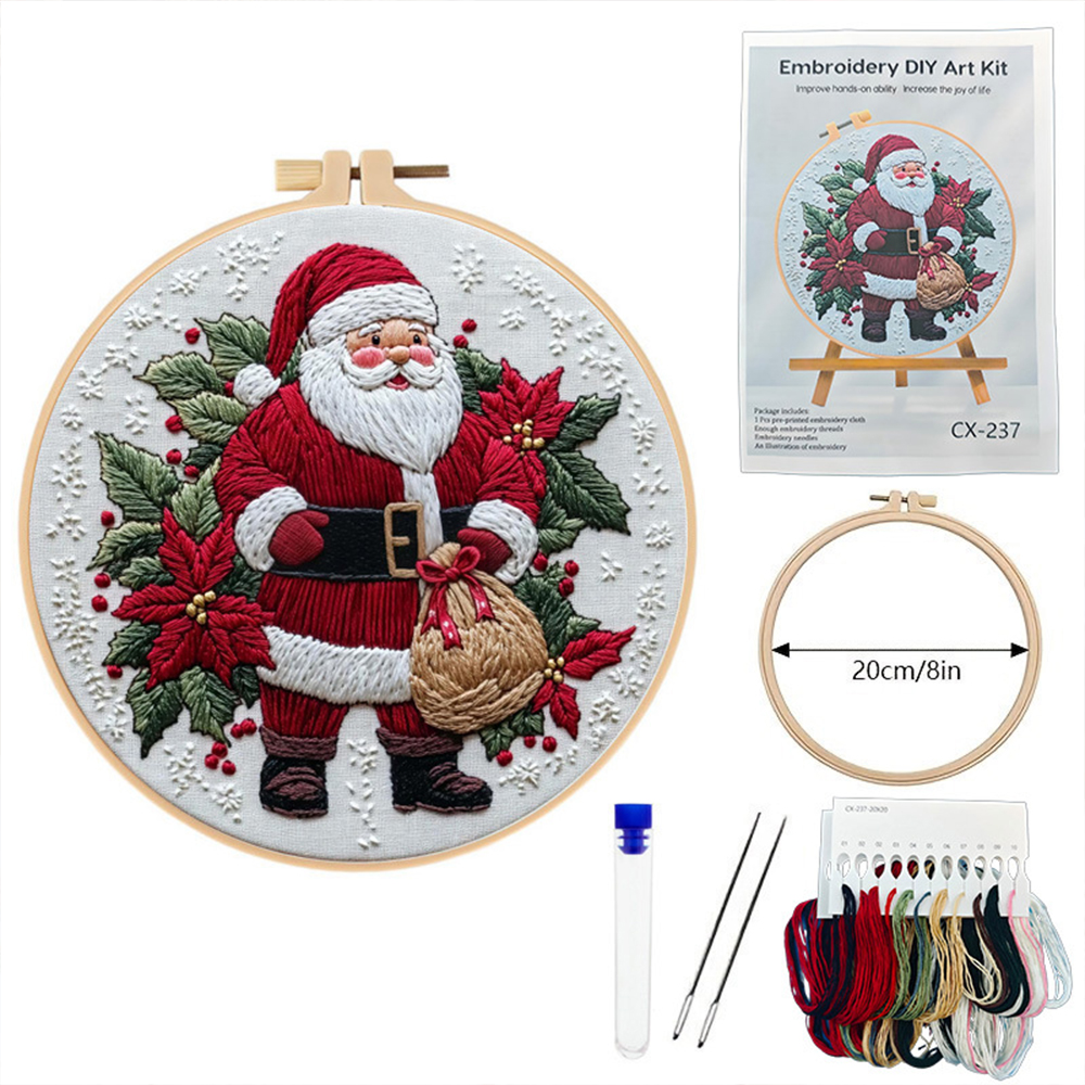 1 Set Christmas Embroidery Kit – обзор и цена Embroidery Xmas Kits