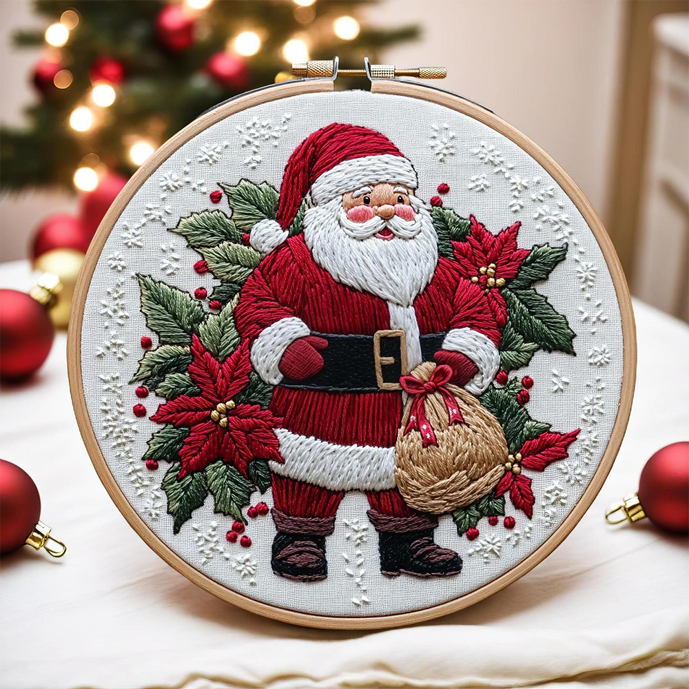 1 Set Christmas Embroidery Kit – обзор и цена Embroidery Xmas Kits