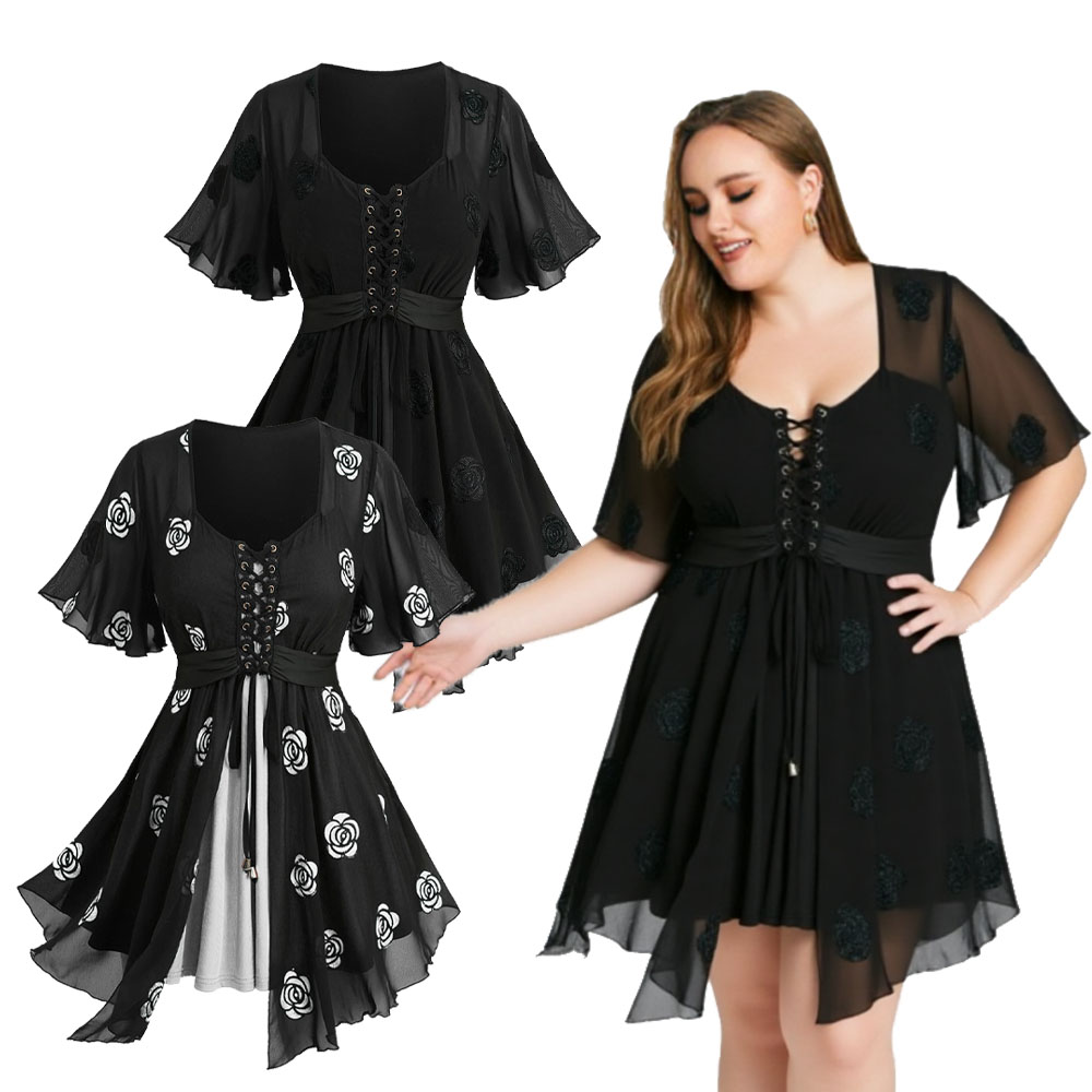 Plus Size 2-in-1 Tops Rose Flo – обзор и цена Embroidery Rose