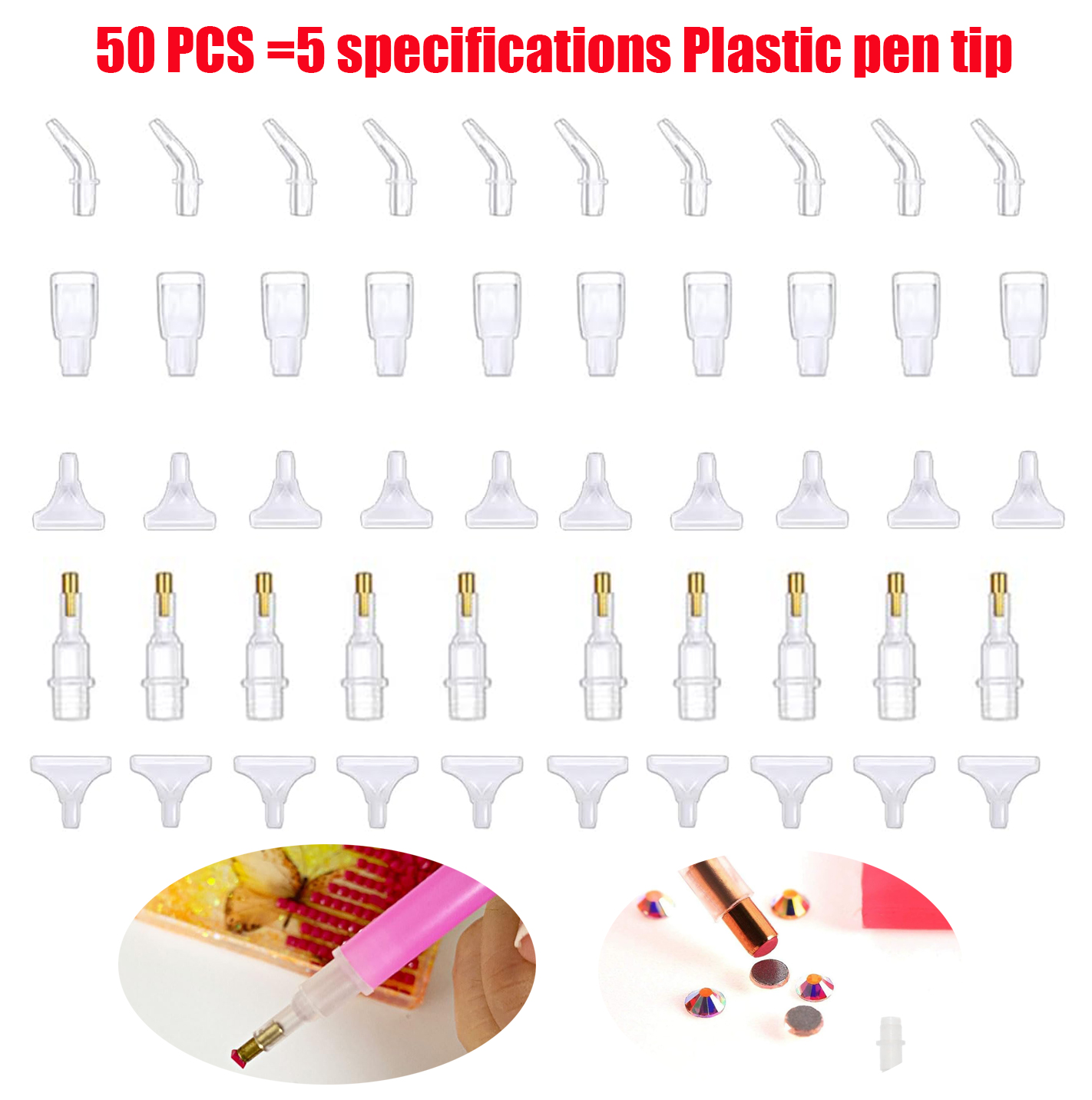 50 Pcs Diamond Painting Art Dr – обзор и цена Embroidery Needle Pen