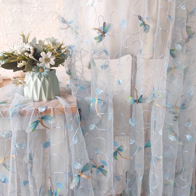 1yard Blue pink mesh fabric Th – обзор и цена Embroidery Wedding