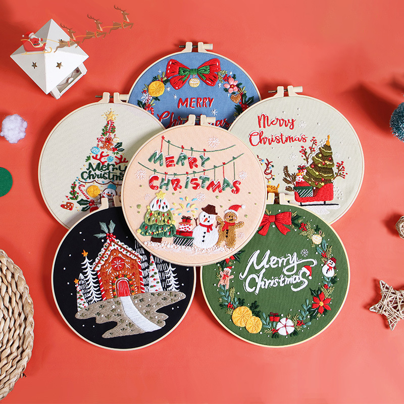 Merry Christmas DIY Embroidery – обзор и цена Embroidery Xmas Kits