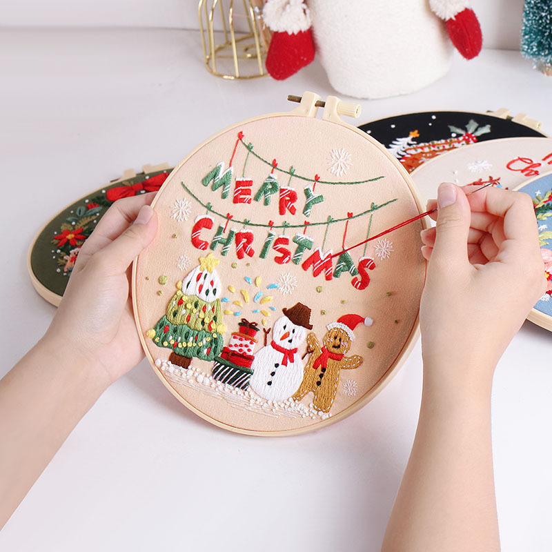 Merry Christmas DIY Embroidery – обзор и цена Embroidery Xmas Kits