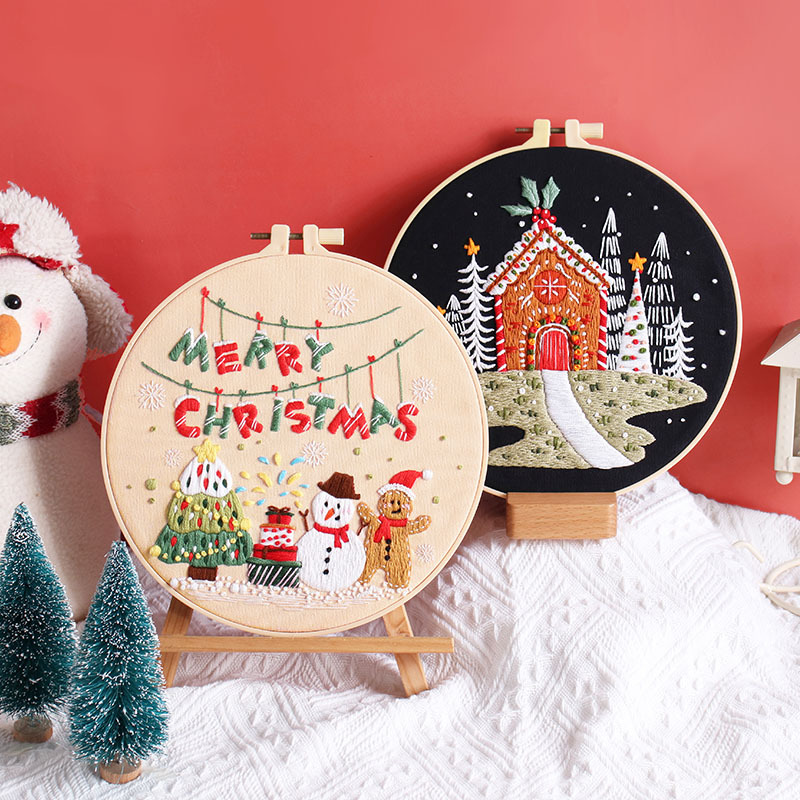 Merry Christmas DIY Embroidery – обзор и цена Embroidery Xmas Kits