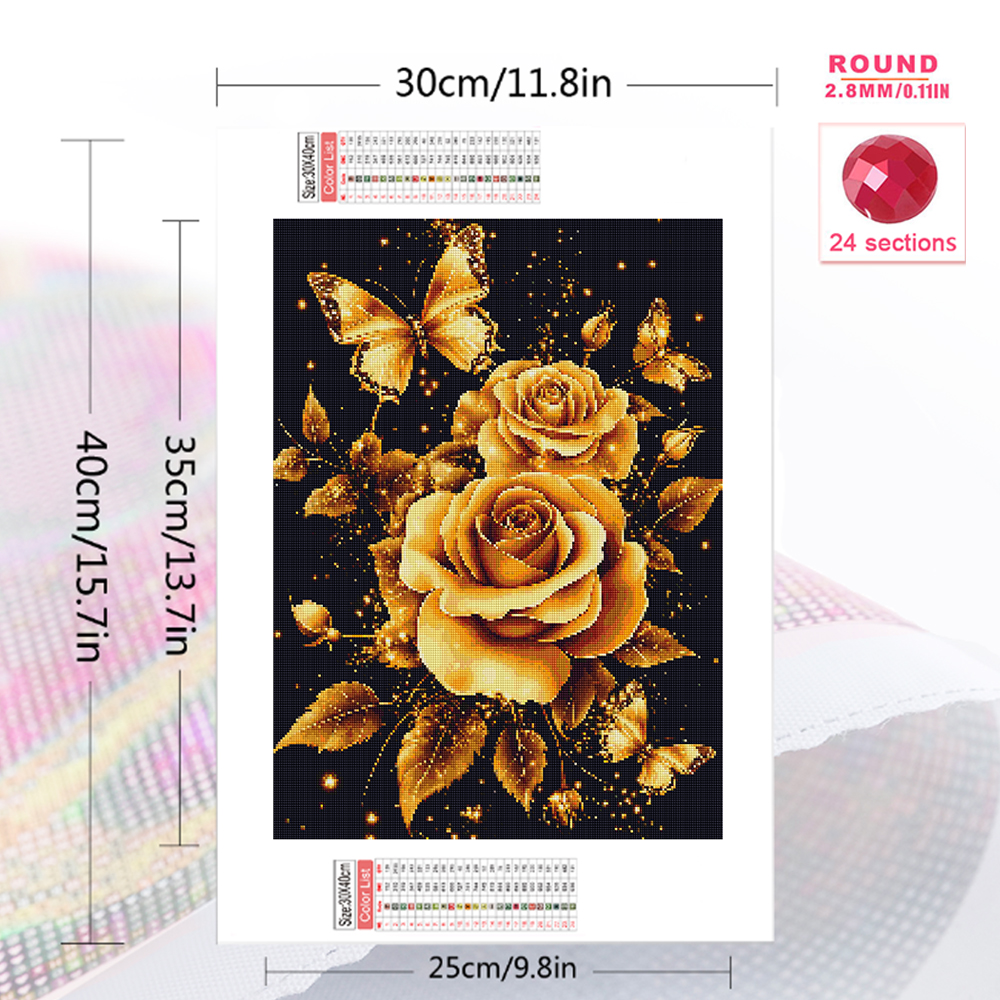 1PC frameless  Diamond Paintin – обзор и цена Embroidery Rose