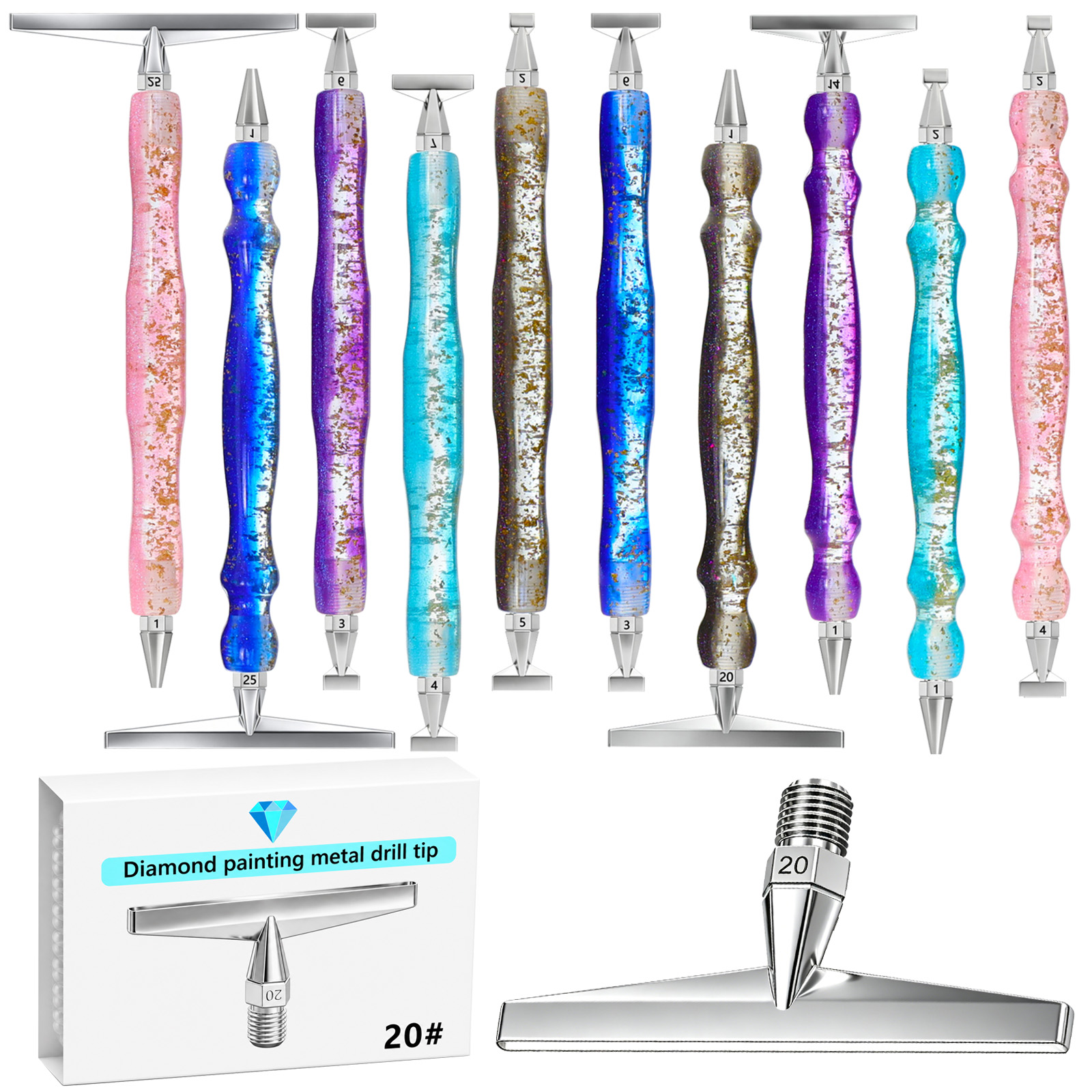 Thin 1-25 Heads Metal High Qua – обзор и цена Embroidery Needle Pen