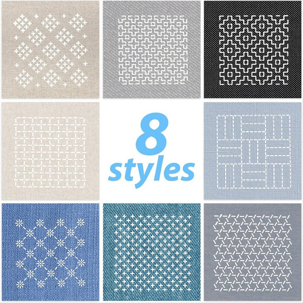 BHBL 24Pcs Plastic -Stencil Ki – обзор и цена Embroidery X Pattern