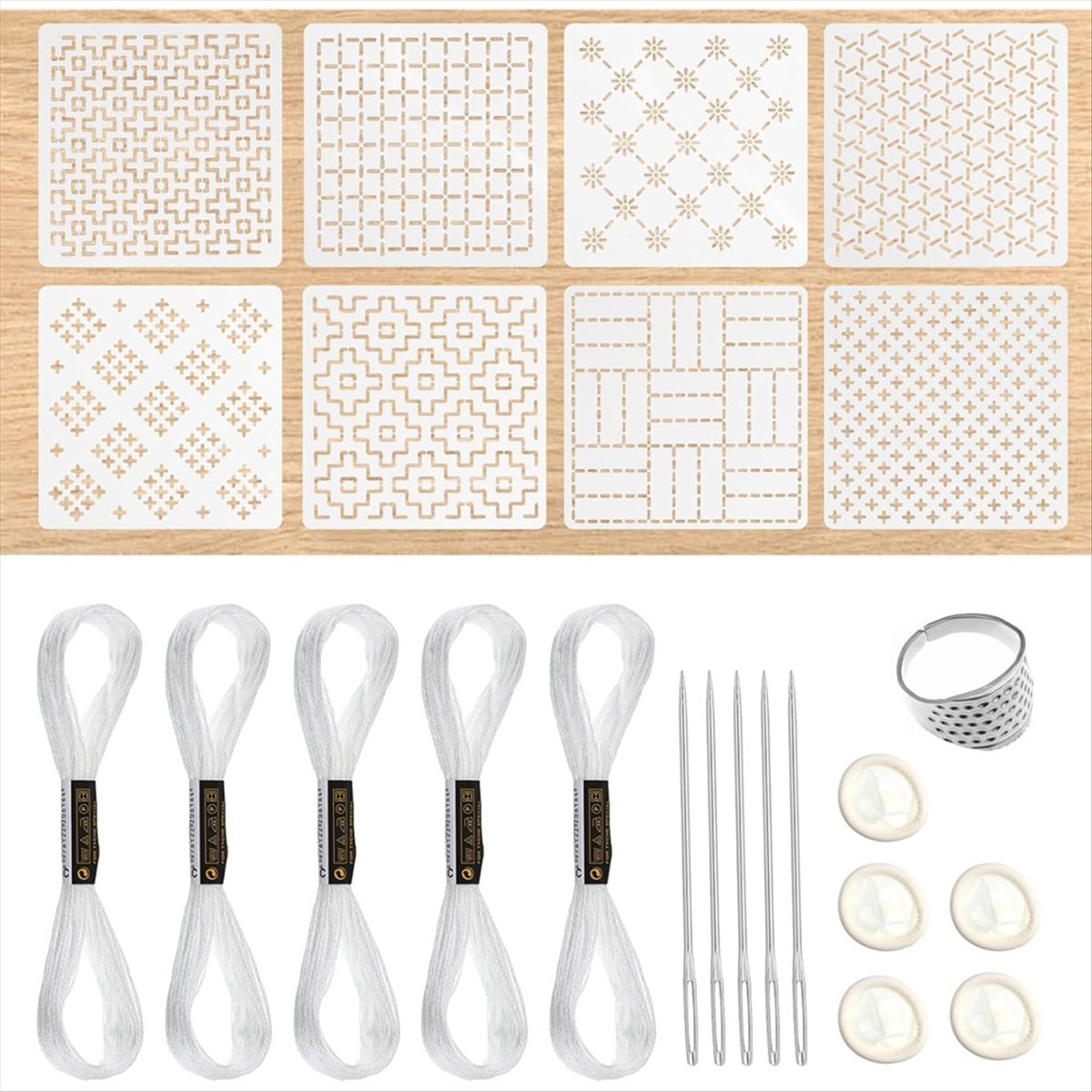 BHBL 24Pcs Plastic -Stencil Ki – обзор и цена Embroidery X Pattern