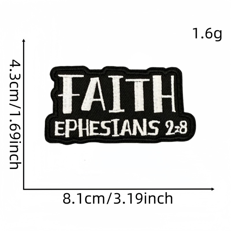 English Letters Faith Love Bla – обзор и цена Embroidery On Black Shirt