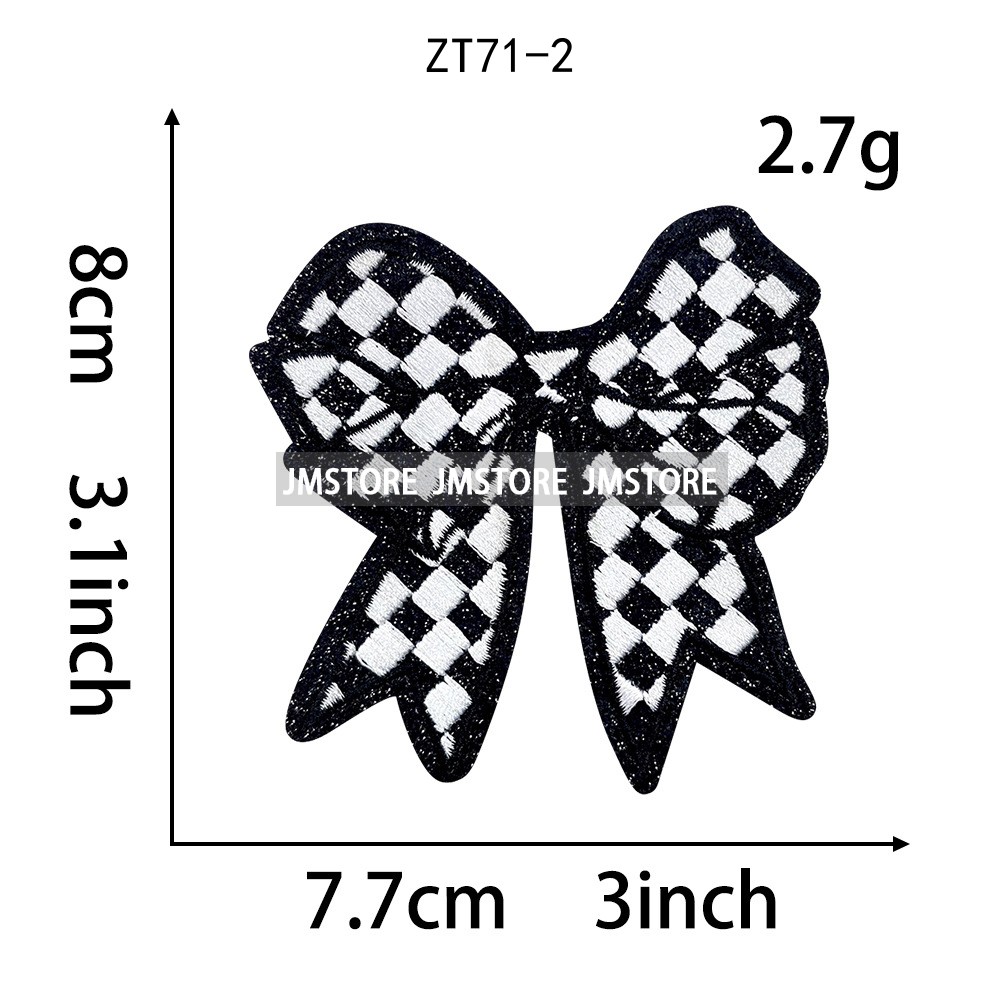 Colorful Checkered Bows Stars  – обзор и цена Embroidery Lovers