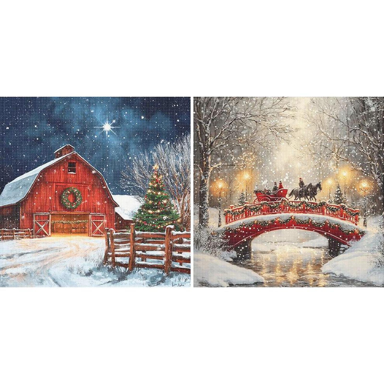 Full Embroidery cotton Thread  – обзор и цена Embroidery Xmas Kits