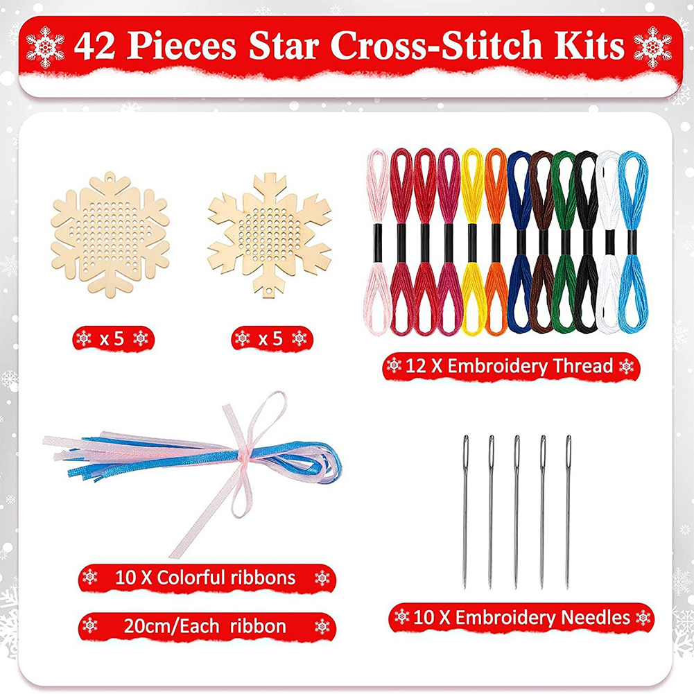 Cross Stitch Hanging Pendant E – обзор и цена Embroidery Xmas Kits