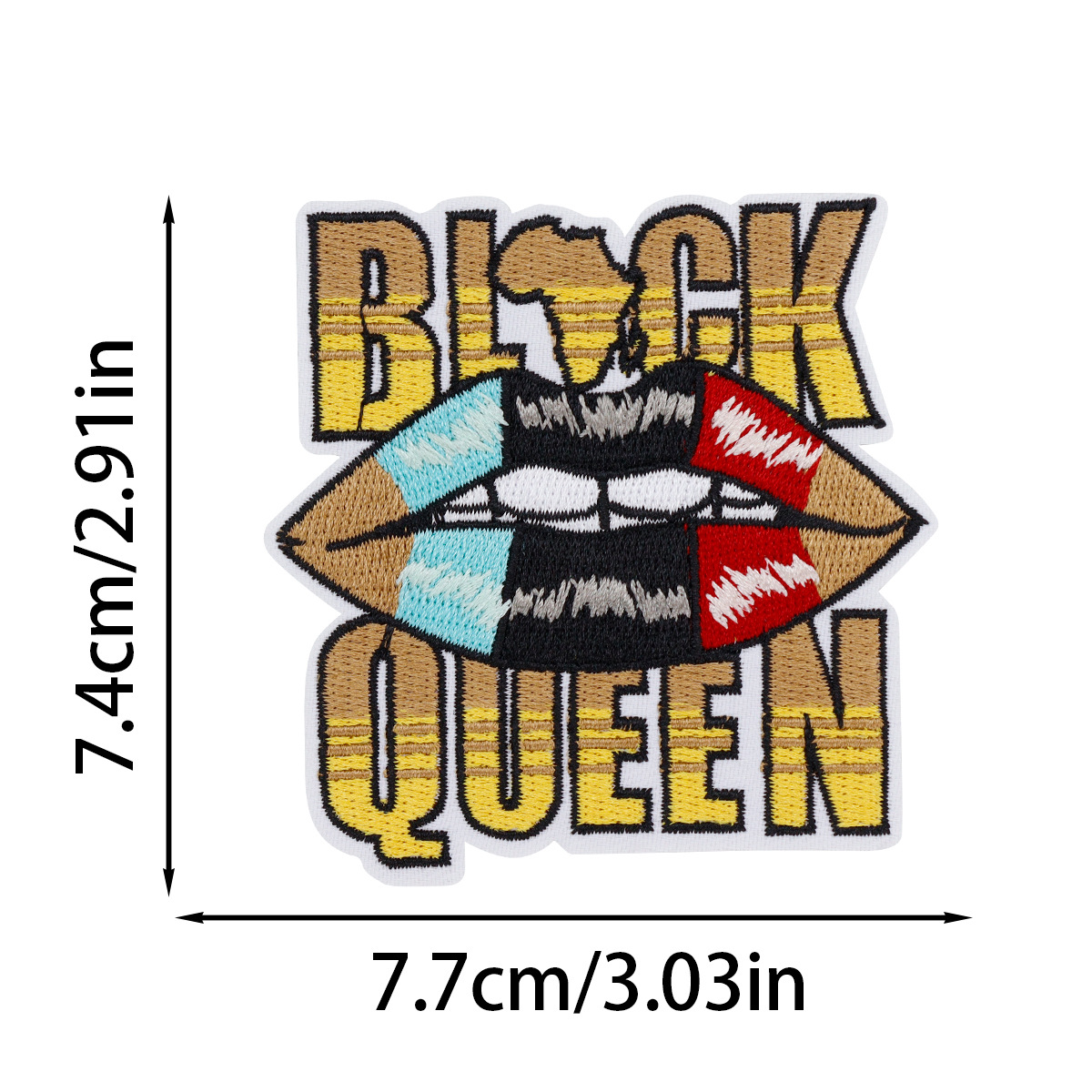 Cartoon Fashion Black Girl Wom – обзор и цена Embroidery On Black Shirt