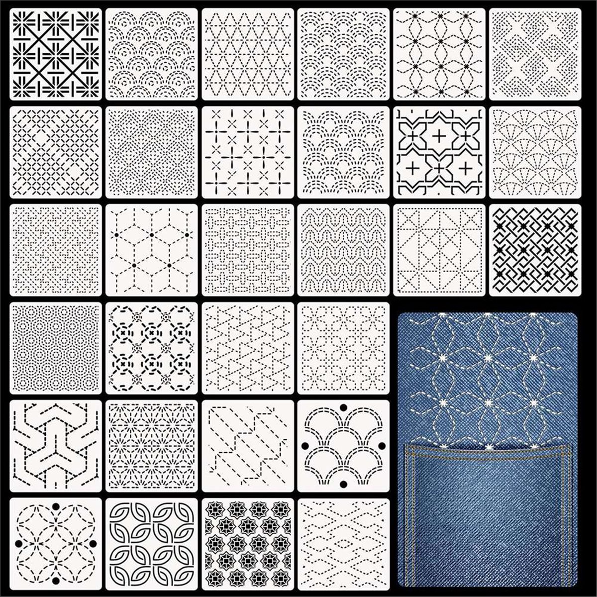 New Supplies 30 Pcs Spike Temp – обзор и цена Embroidery X Pattern