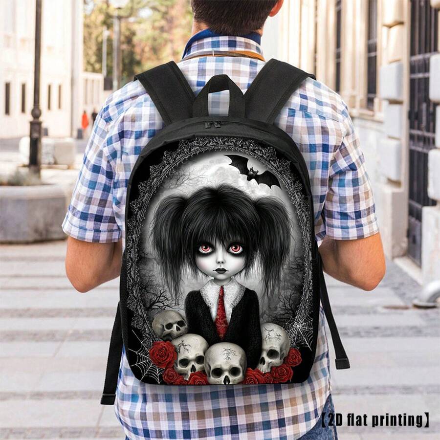 Gothic Skull And Rose Print Ba – обзор и цена Embroidery Rose