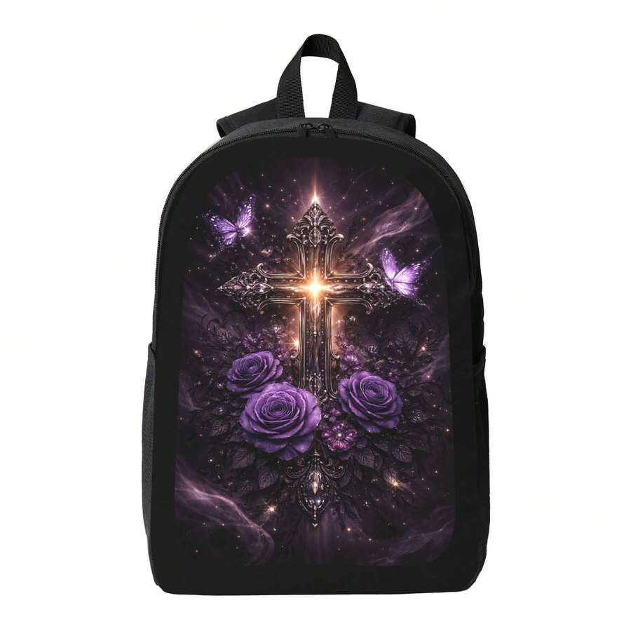 Dark Gothic Cross Backpack Wit – обзор и цена Embroidery Rose