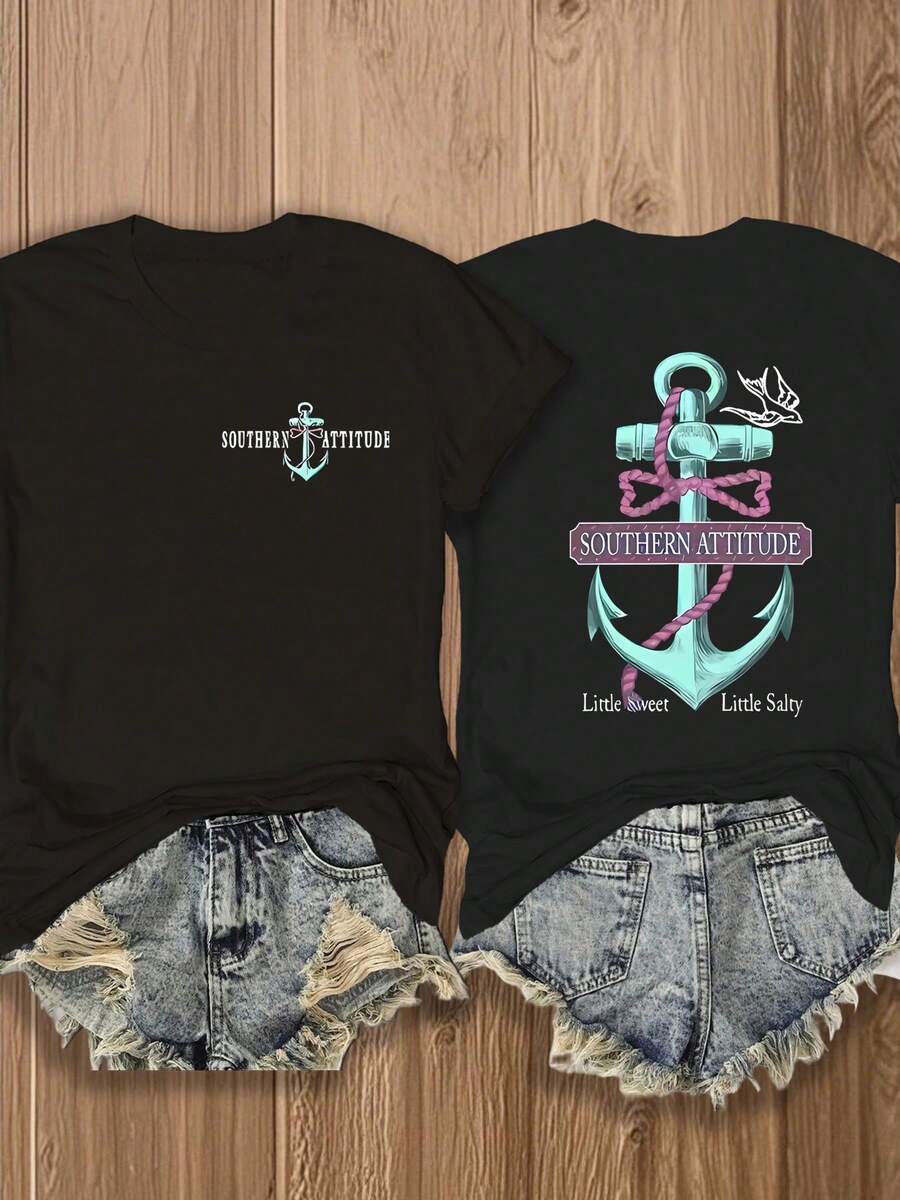 Reversible Southern Attitude A – обзор и цена Embroidery Tshirt