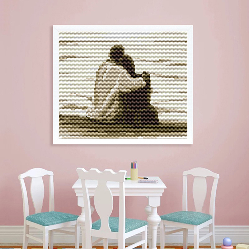 Seaside couple counted and sta – обзор и цена Embroidery Lovers