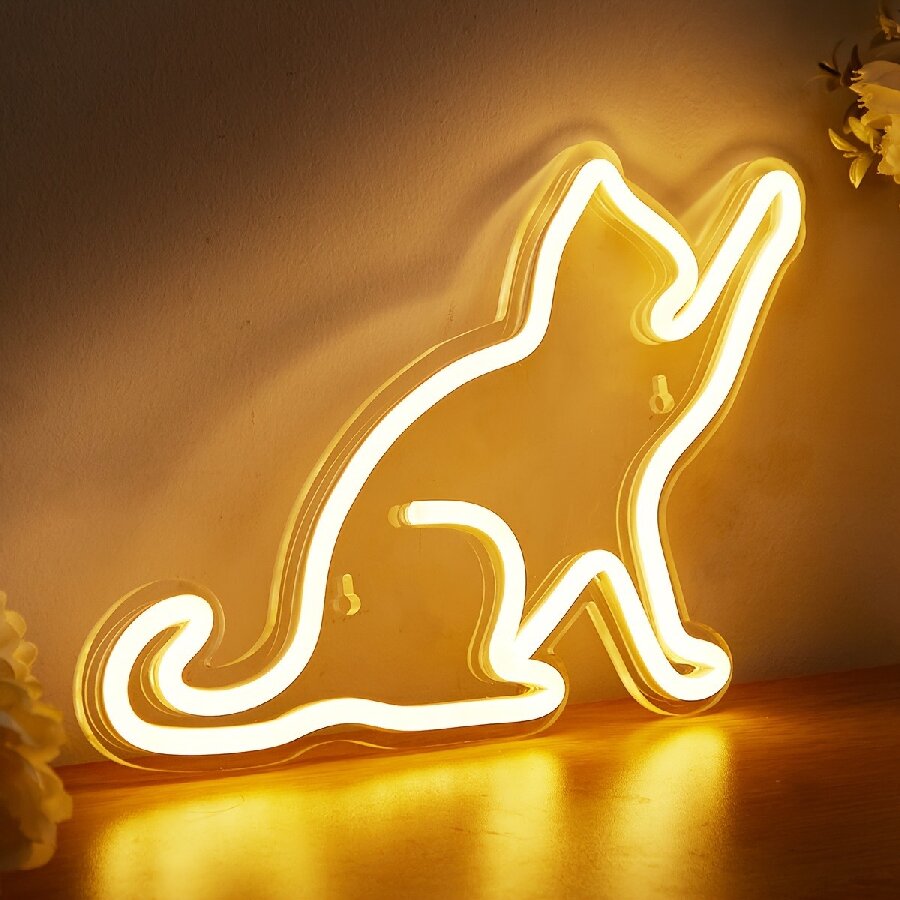 Anime Cat & Moon Neon Sign for – обзор и цена Embroidery Studio