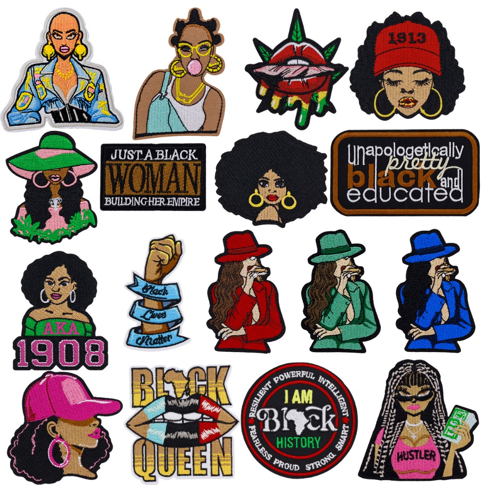 Black Girl Embroidery Patch DI – обзор и цена Embroidery On Black Shirt