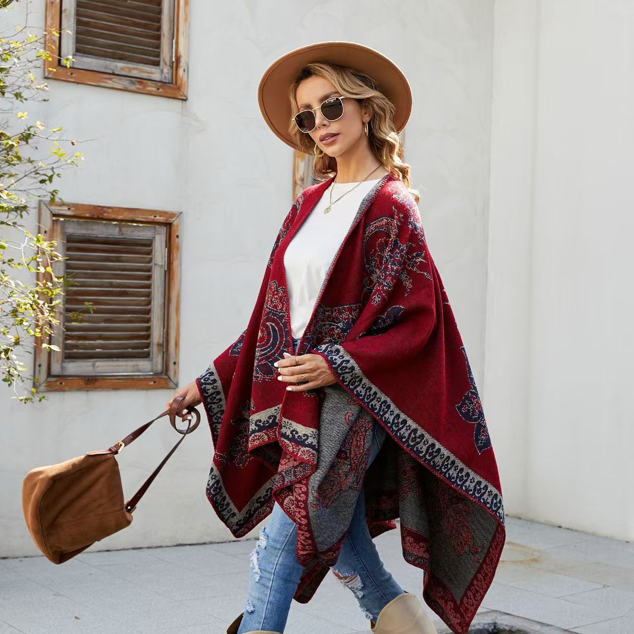Patterned Faux Cashmere Warm S – обзор и цена Embroidery X Pattern