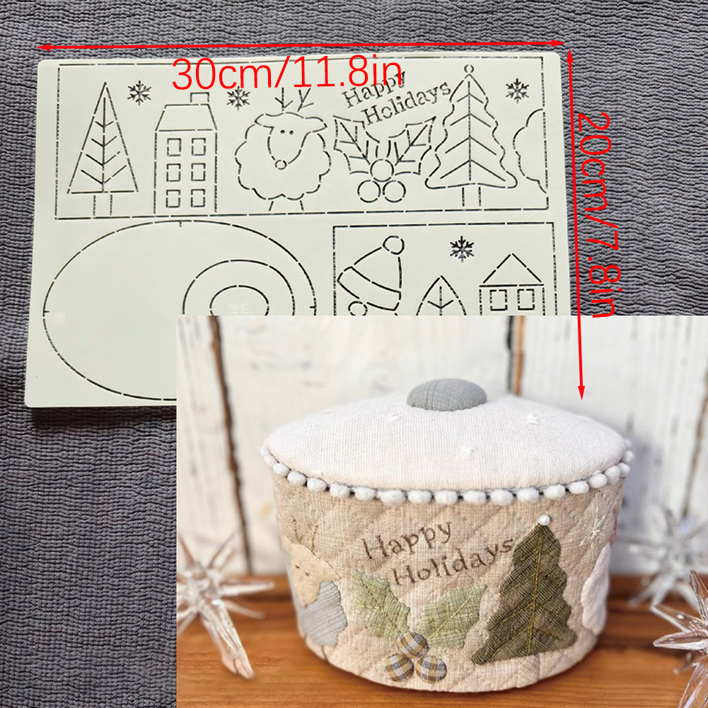 Quilting Template Stencils For – обзор и цена Embroidery Xmas Kits