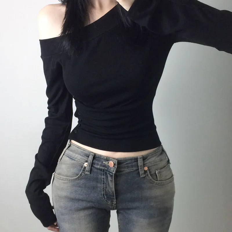 Y2K Vintage Pleated Button T-S – обзор и цена Embroidery Tshirt
